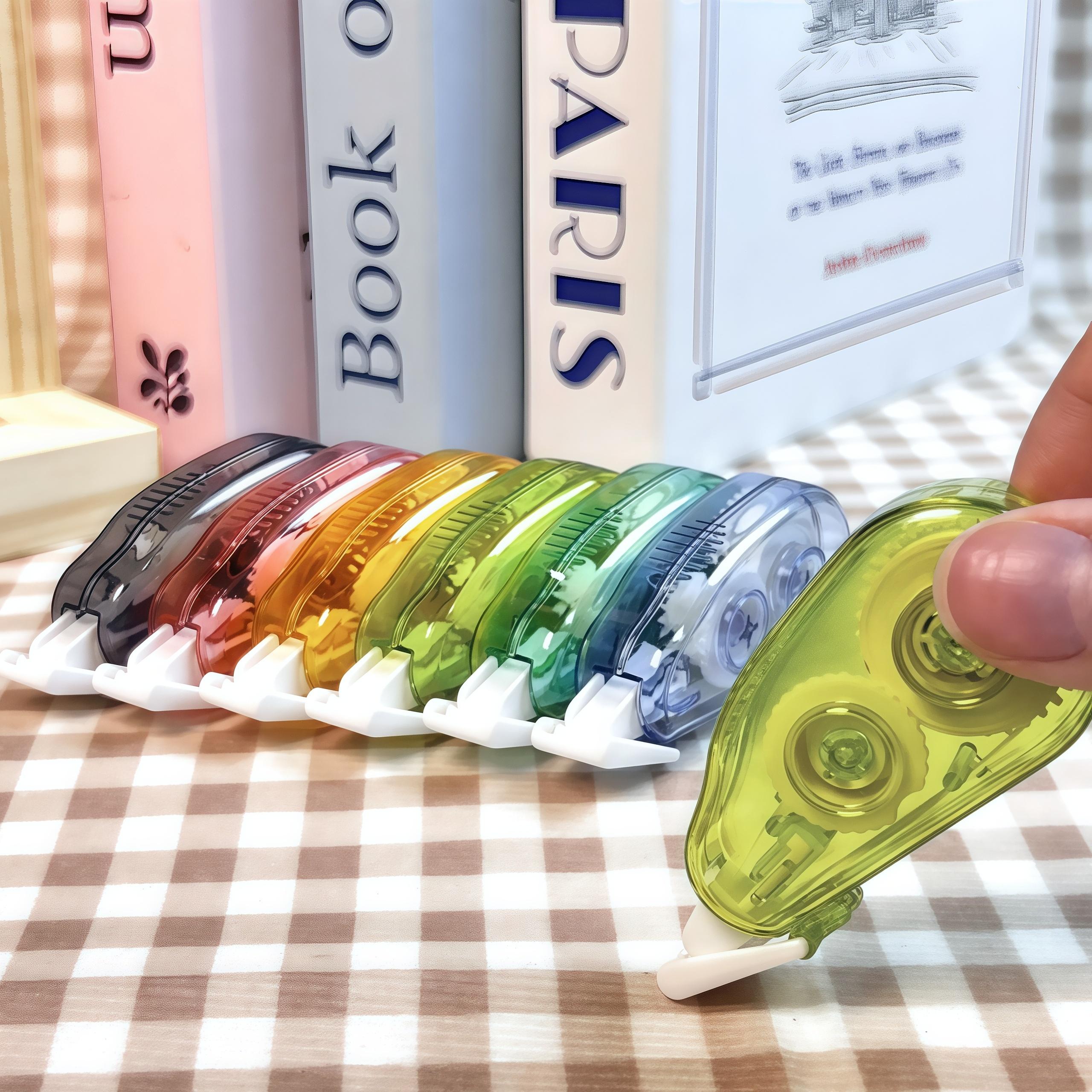 12/6 Piece Compact Transparent Correction Tape Set, Portable Design, Smooth Durable, No Residue, Ergonomic Handle, Office School Supplies