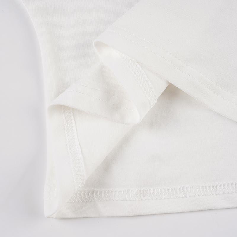 Women's Solid Color Basic Crop Tee, Casual Half Sleeve Round Neck T-shirt for Summer, Ladies Clothes for Daily Wear, Womenswear