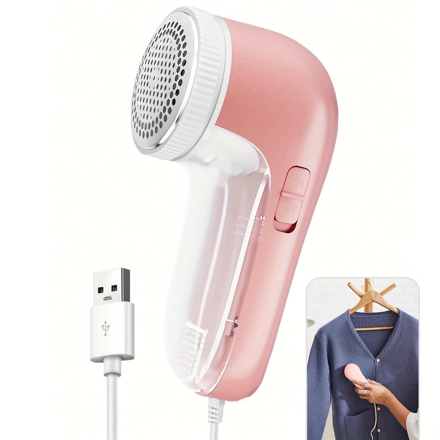 1pc Portable USB Powered Lint Remover, Automatic Fabric Shaver for Clothes, Bedding, Carpets, Sofas - Effective Ball & Fuzz Removal, Household Cleaning Tool, Plastic, 36V Max Voltage, No Battery Required
