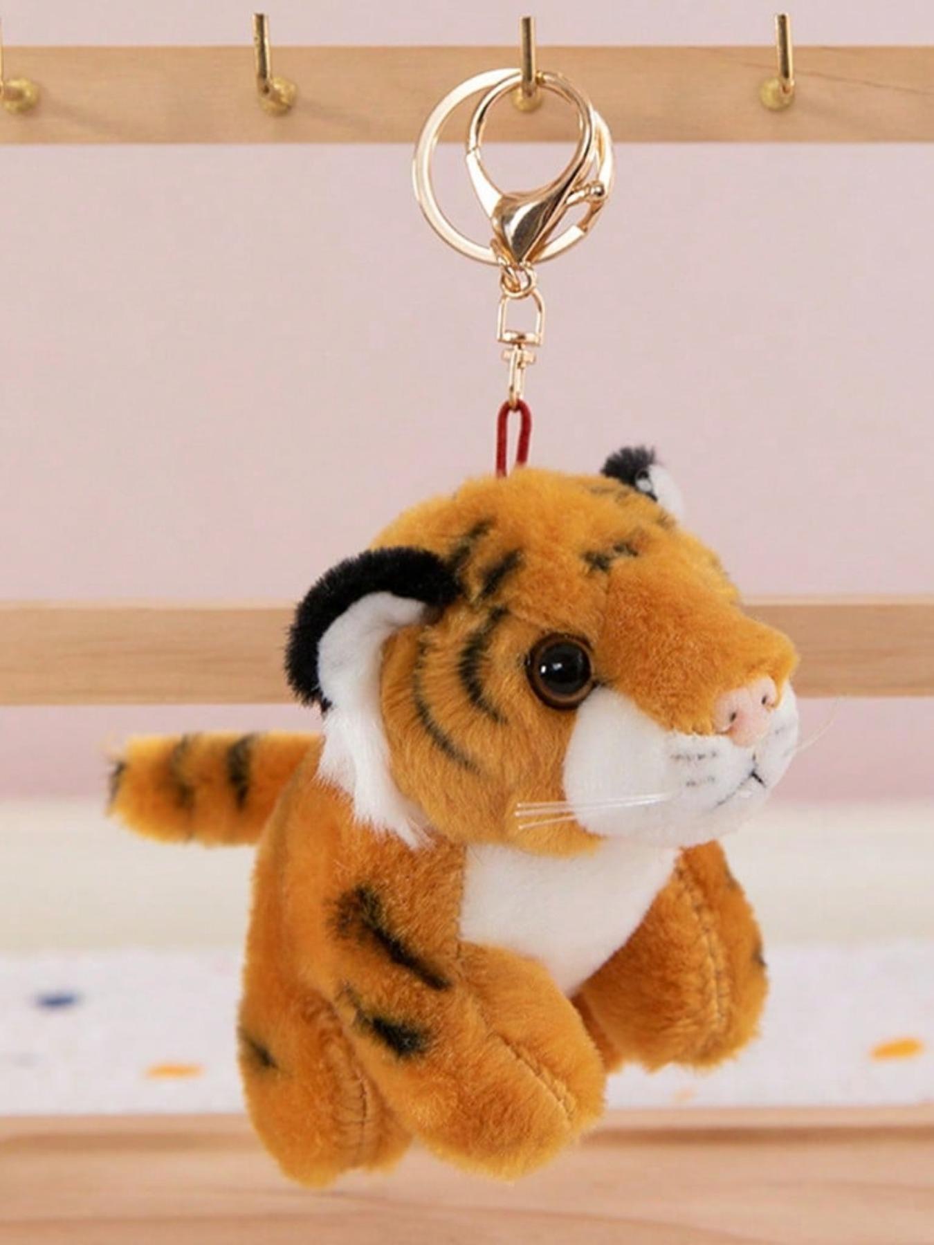 Cute Tiger Keychain, Reusable Animal Figurine, Perfect Gift for Kids, Ideal for Bags & Cars, Festive Present Idea
