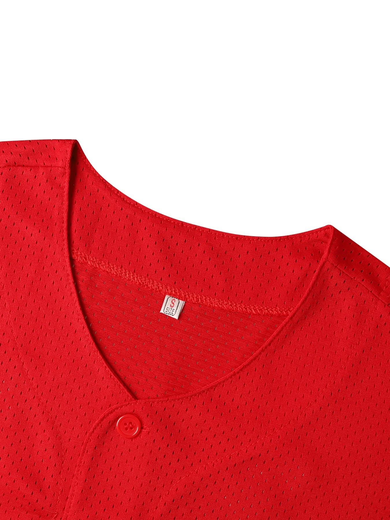 Baseball Jersey Sports Shirt, Quick-Dry Short Sleeve, High-Quality Experience, Customizable Field Style, Spring & Fall Wear