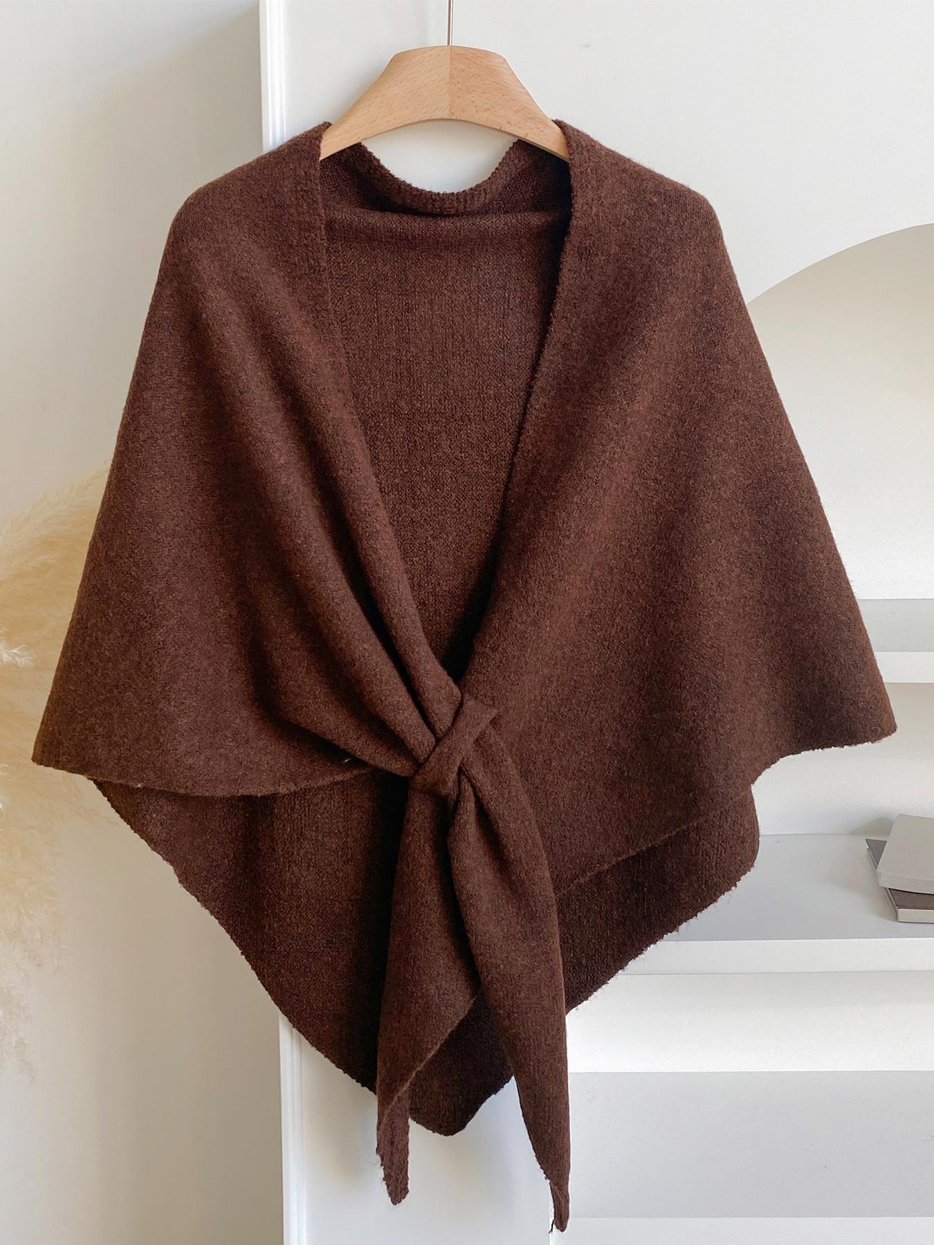 Women's Solid Color Shawl, Casual Versatile Scarf for All Seasons, Fashion Accessories for Women & Girls, Casual Soft Scarf