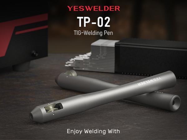 YESWELDER TP-02 TIG Welding Finger Feeder Pen | Rod Holder Fits 1/32"-1/8" TIG Wire | Precision TIG Filler Metal Tool