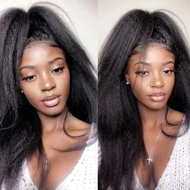 <Live Only> Msgem Hair 15A Kinky Straight 100% Human Hair Bundles Peruvian Raw Material Yaki Straight 12-32 Inch 3/4Pcs Lot Weave Extensions