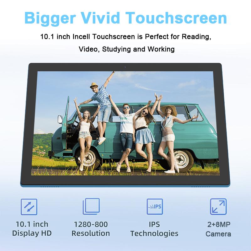 [TikTokShopSpringGlowUp], PEICHENG 2026 Android 15 Tablet 10.1" 18GB(6GB base ,12GB expansion) RAM 128GB ROM Dual Camera Bluetooth Keyboard Mouse Stylus 2.4G/5G,WiFi,Charging Large Storage Portable ,tablets on sale, PINK