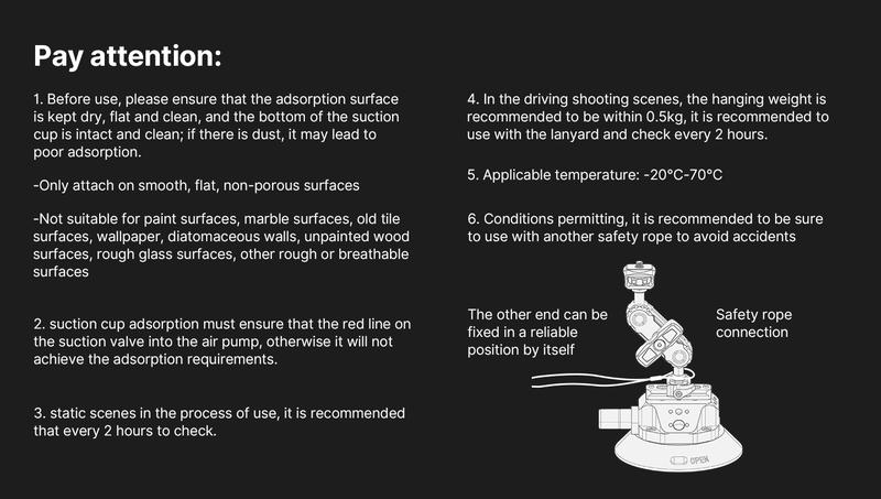 Camera Suction Cup Mount for Gopro - ULANZI SC-02 4.5in Pump-actived Vacuum Suction Mount w Quick Release NATO Magic Arm Car Boat Windshield Window Mount Compatible with Go pro Nikon Canon Sony DSLR