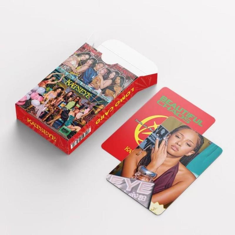 92pcs Kat-Seye Beautifulchaos Celebrity Collection Accessories, Includes 60 Photo Cards & 32 Stickers, Perfect for Idol Collectors & Fans, Photocard