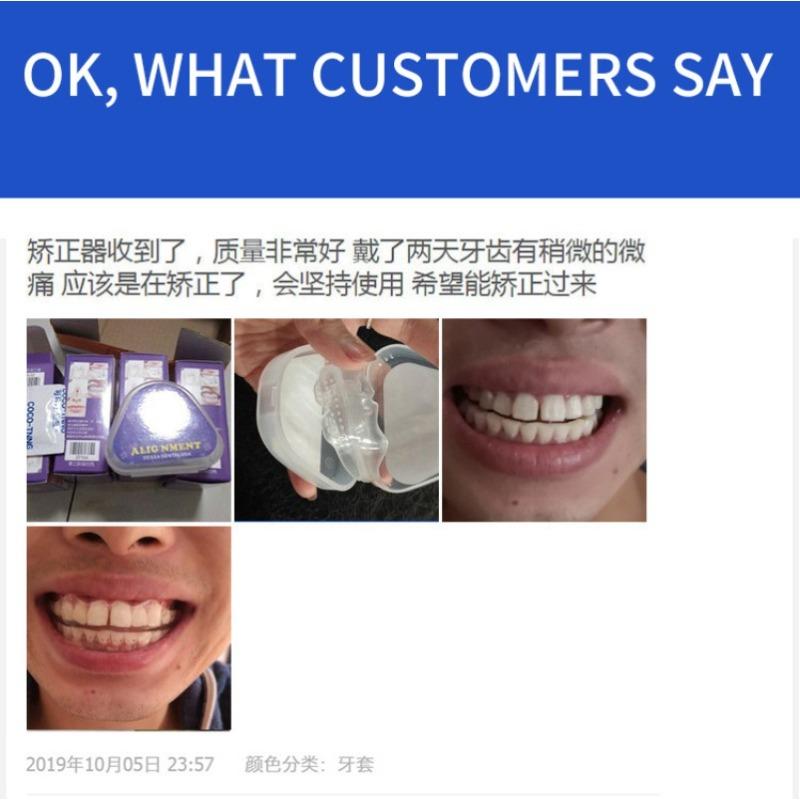 Silicone orthodontic braces Product with Storage Case, Comfortable to Wear, Safe to Use, Suitable for Both Men and Women