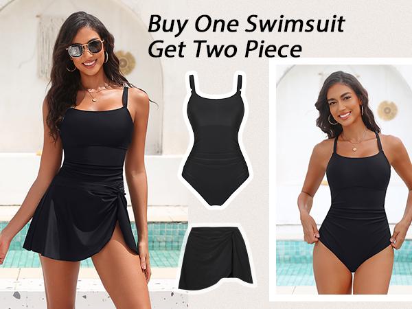 Blooming Jelly Push Up Swim Dress Womens One Piece Tummy Control Swimsuits Full Coverage Bathing Suit 2026 Blooming Jelly Push Up Swim Dress Womens One Piece Tummy Control Swimsuits Full Coverage Bathing Suit 2026
