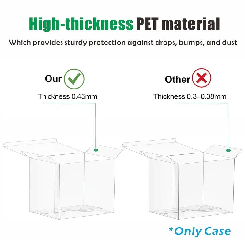 Transparent Plastic Display Boxes for Collectible Items, 5/10 Pack, Fits Booster Box, Stackable Storage, Protective Showcase, Easy Organization