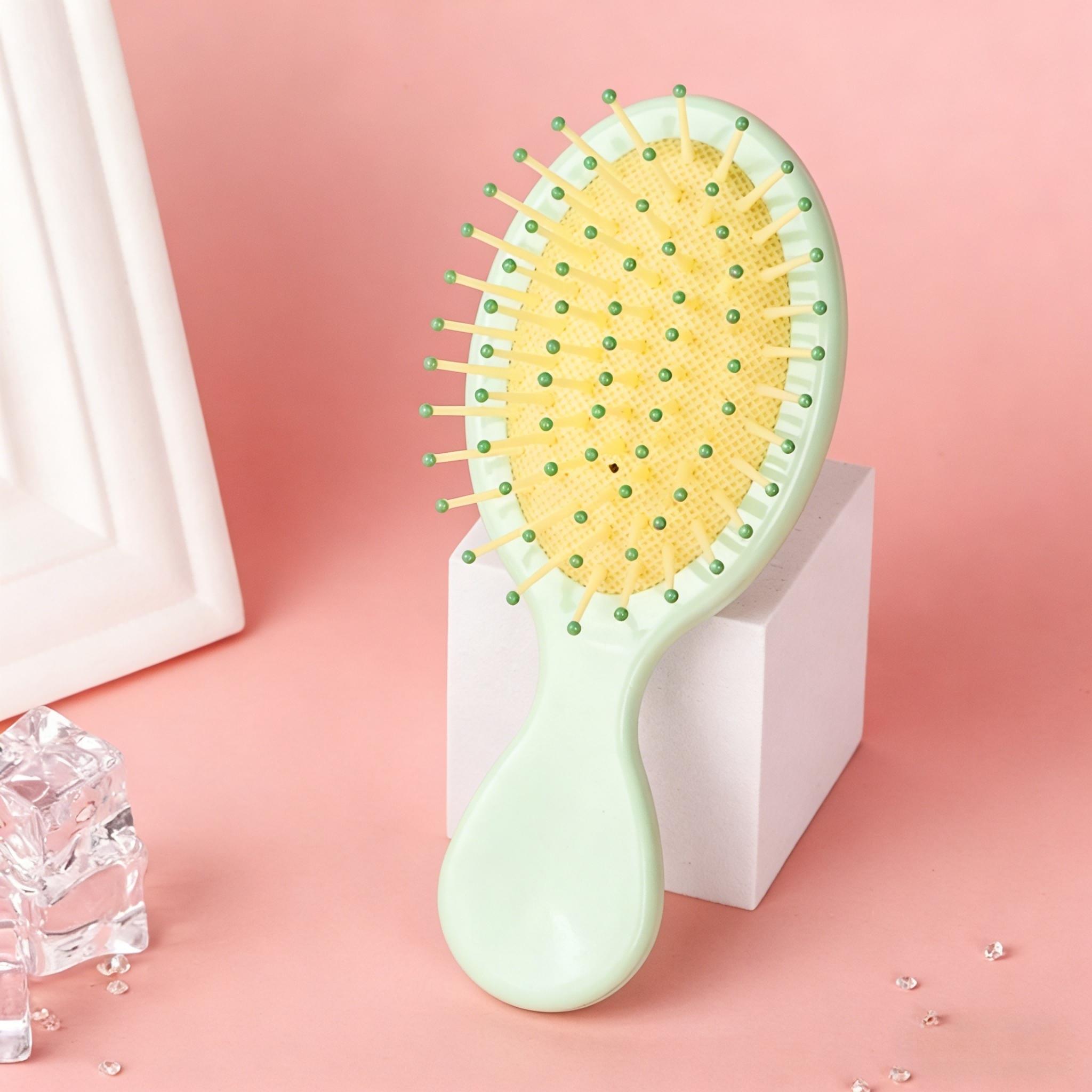 Macaron airbag comb - Women's portable beauty accessory - Compact air cushion massage comb - Household head comb - Small comb