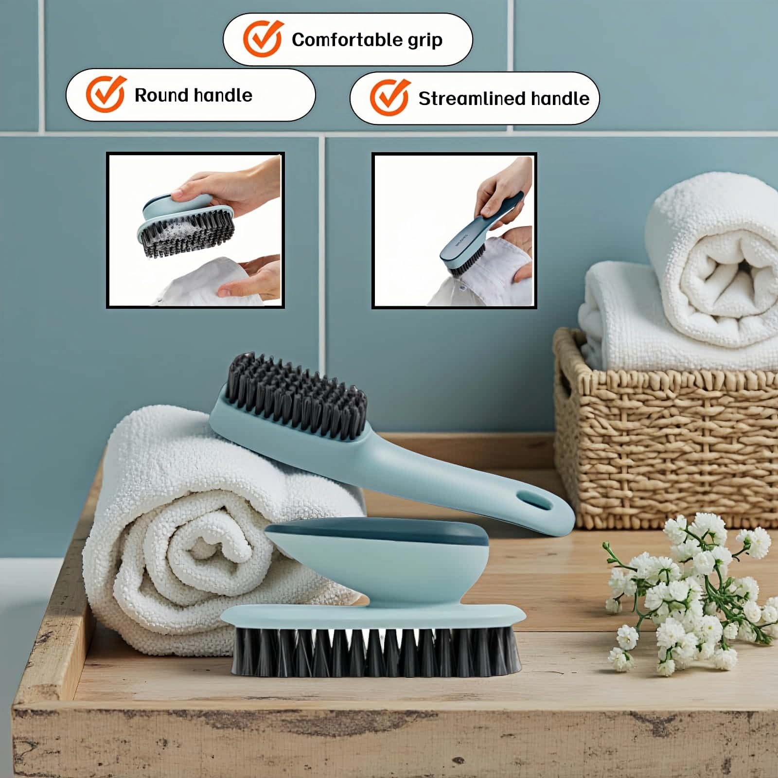 Practical Shoe Brush & Professional Shoe Cleaning Gadget, Multi-Functional Laundry & Shoe Scrub Brush, Unisex for Bathroom, Toilet & Kitchen