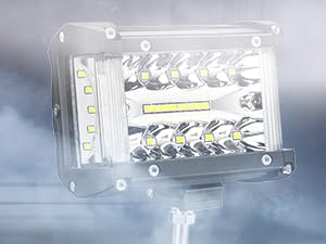 Nilight Side Shooter LED Light Bar 2PCS 4.3 Inch Triple Row Spot Flood Combo Lights Led Work Light with Wiring Harness Kit for Off Road Fog Light Driving Light on Truck SUV ATV UTV dealsforyoudays Nilight Side Shooter LED Light Bar 2PCS 4.3 Inch Triple Row Spot Flood Combo Lights Led Work Light with Wiring Harness Kit for Off Road Fog Light Driving Light on Truck SUV ATV UTV dealsforyoudays