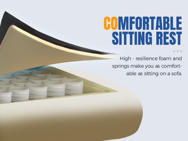 【2026 Promotion】GTPLAYER Gaming Chair with 135 Degree Recline Fabric Office Chair Pocket Spring Seat Memory Foam Lumbar Support High Back Computer Chair 2026 New Year Sale 50% Off