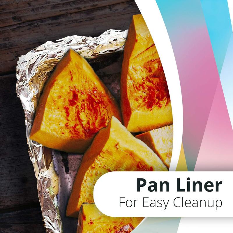 Heavy duty Aluminum Foil Roll ,Total 120 Square Feet ,18 Inch Width,for Restaurant Use,Disposable Food Wrapping for Burritos,Hot Dogs,and Sandwiches Kitchenware Cookware Cooking