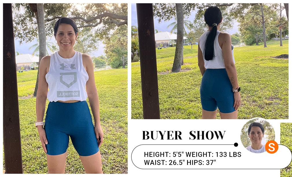 Holipick High Waisted Swim Shorts Biker Short Women Tummy Control Long Bathing Suit Bottoms Boy Shorts Swimsuit