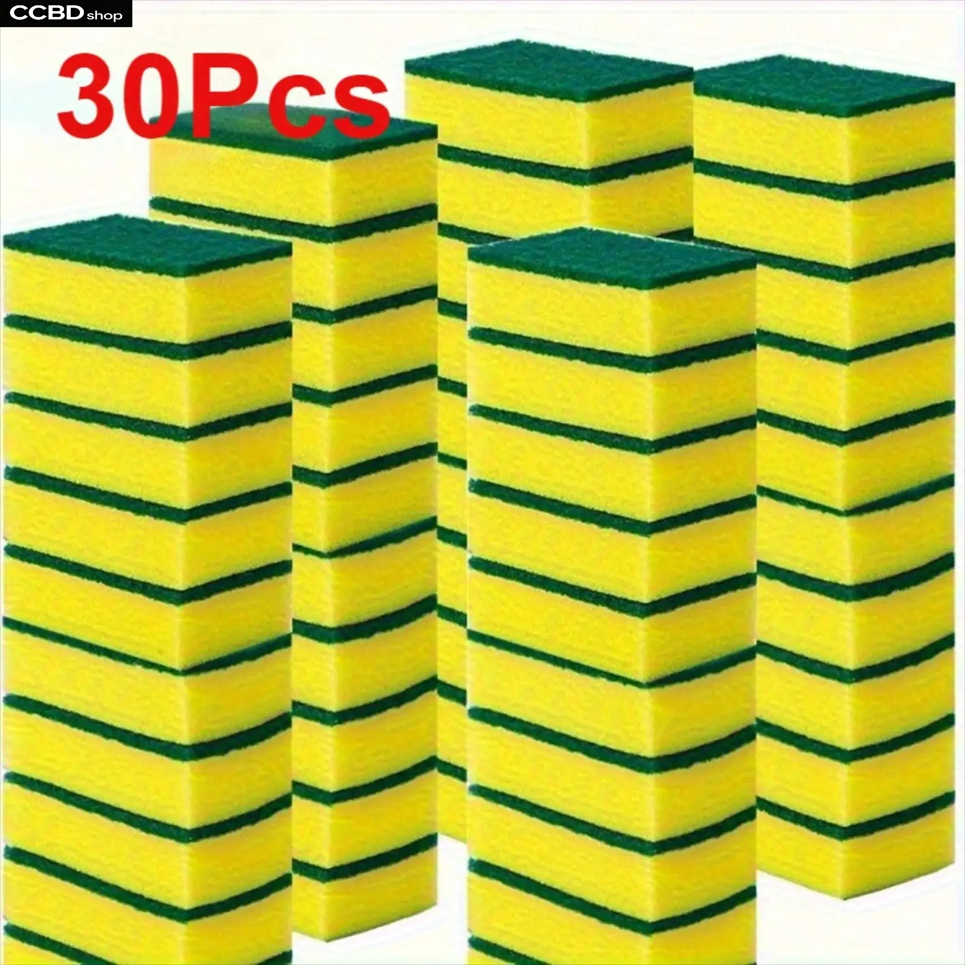 30 Pack Kitchen Cleaning Sponges, Dual-Sided Scrub Sponges, Non-Scratch Dishwashing Pads, High Absorbency Reusable Scrubbers for Dishes, Pots, Pans, Sinks & Countertops love heart shape chain necklace hip hop style choker set men cross jewellery gift