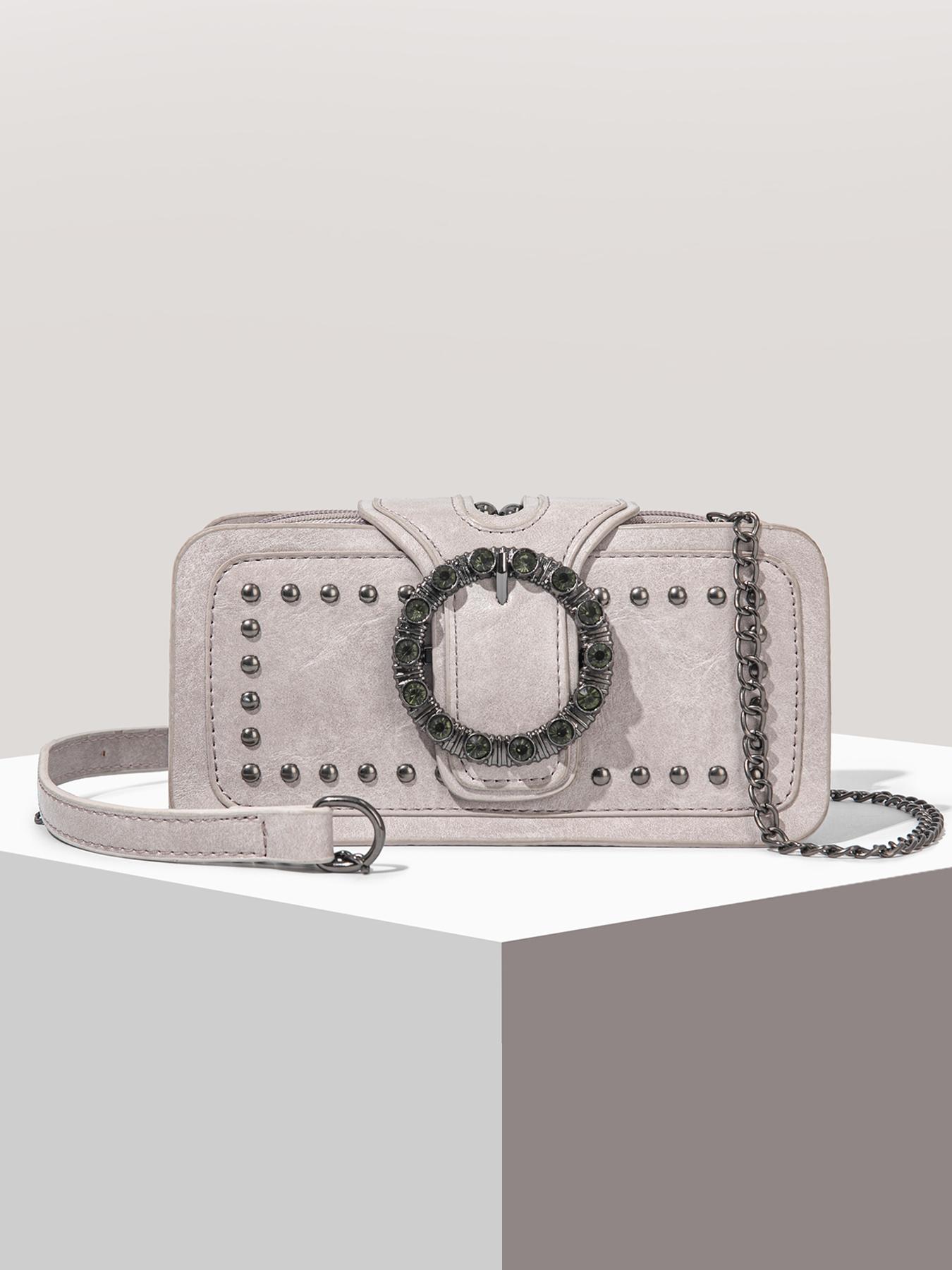 Women's Elegant Chain Strap Crossbody Bag, Fashionable Shoulder Bag for Daily Used, Casual Trendy Versatile High-quality Daily Commuting Bag, Adjustable Crossbody