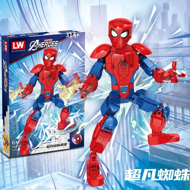Lewan 2077 Steel Mech American Team Killer Assembled Building Blocks Boy Toy Gift Compatible with Lego