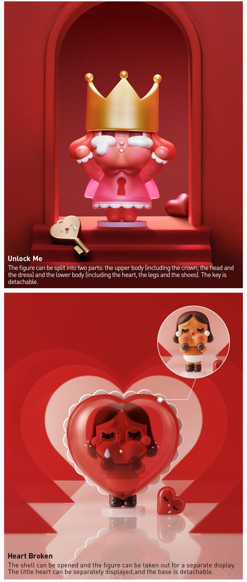 POP MART CRYBABY Crying For Love Series Figures Blind Box, Collectible Toys, Valentine’s Day Gifts