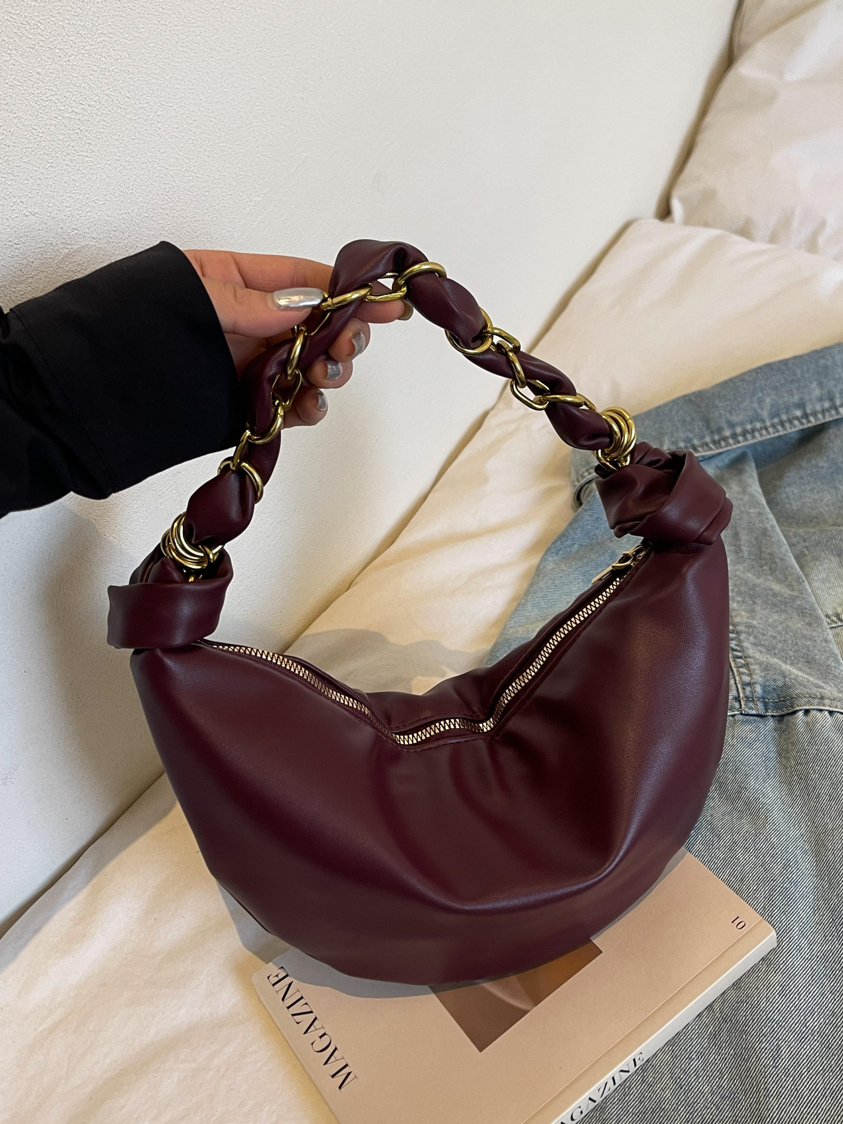 Fashion Crescent Handbag Simple Commuter Versatile Shoulder Bag, Stylish Crossbody Purse for Daily Use, Elegant Single Strap Design