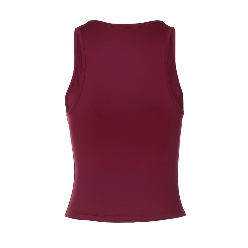 Women‘s Basic Solid U Neck Tank Top, Sleeveless Backless Plain Slim Fit Crop Top for Party Club Date Holiday Daily Casual Outdoor Clothes Wear, Casual Fitted Sleeveless