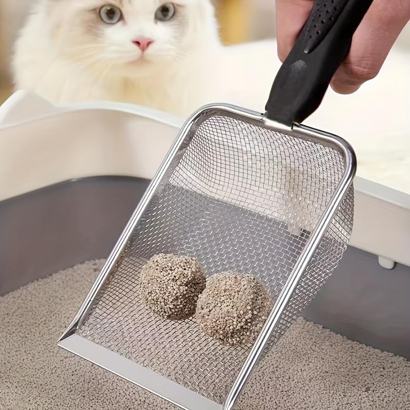 Stainless Steel Pet Litter Scoop, Efficient Litter Scoop for Easy Dog and Cat Waste Removal, Durable and Easy To Clean Design for Long-lasting Use, Litter Box Scooper