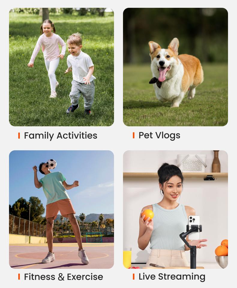 hohem iSteady X3 SE Plus Gimbal Stabilizer for iPhone, AI Facial Tracking,Smartphone Gimbal with Detachable Remote Control, Portable Foldable 3-Axis Phone Gimbal for Android & iPhone 17 ,Built-in Extendable Rod,Vlog Stabilizer,Cellphone&Selfie accessories