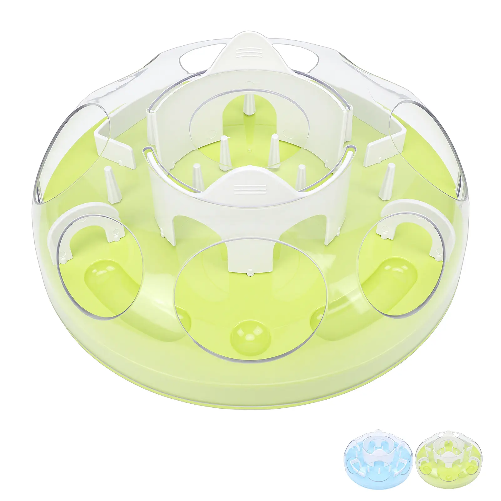 Interactive Cat Puzzle Feeder Funny Cat Puzzle Food Dispenser Enrichment Toy for Pets Play and Exercise