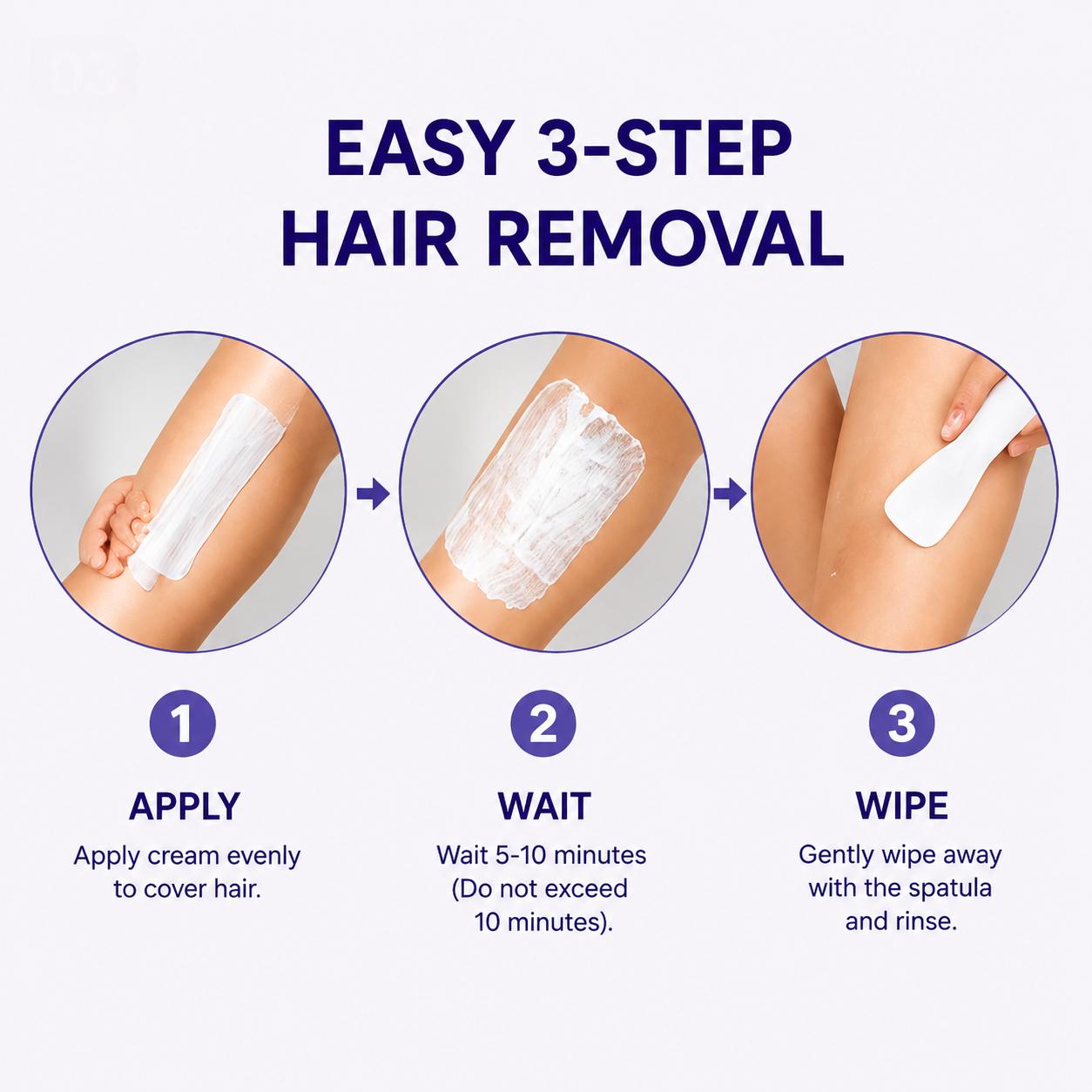 UTOGRU Hair Removal Cream for Women & Men – Underarm & Bikini Area – Smooth Skin in 5–10 Minutes – Painless Formula for Sensitive Skin – No Razor Bumps-Sensitive Skin Friendly / Fast Shipping