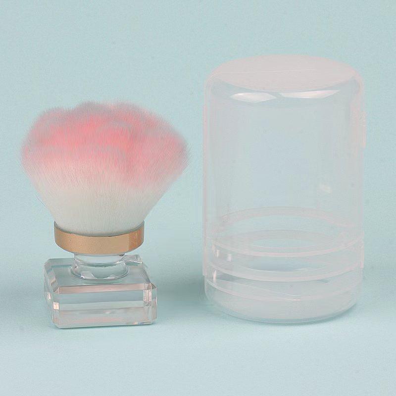 Soft Fluffy Makeup Brush Nail Dust Remover Brush Foundation Brush Mushroom Head Beauty Cosmetic Tool