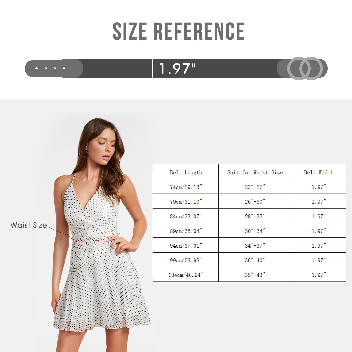 XZQTIVE Women Stretchy Wide Waist Belts, Ladies Elastic Belt for Dresses Double Ring Buckle