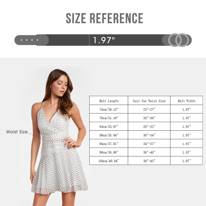 XZQTIVE Women Stretchy Wide Waist Belts, Ladies Elastic Belt for Dresses Double Ring Buckle XZQTIVE Women Stretchy Wide Waist Belts, Ladies Elastic Belt for Dresses Double Ring Buckle