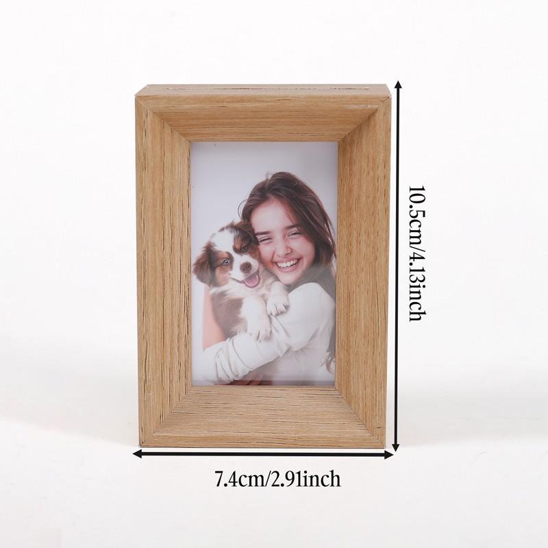 Vintage Style 3 Inch Photo Frame, Mini Decorative Frame for Living Room Bedroom, Holds 2 Photos, Ideal Gift for Birthdays Holidays