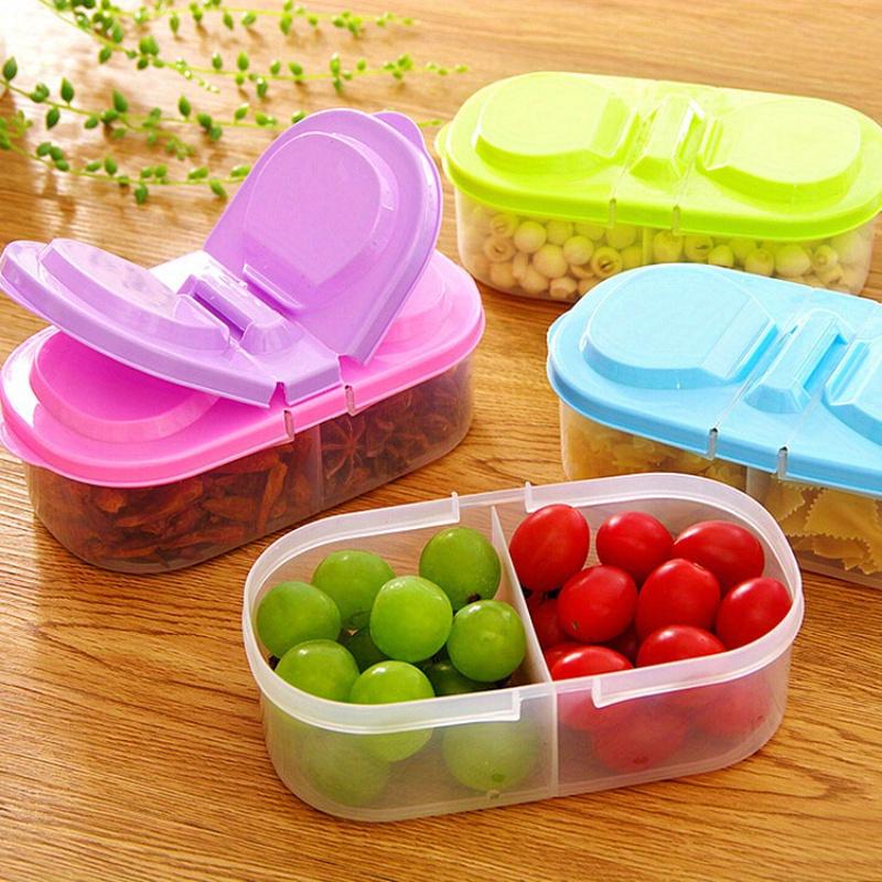 Stackable Plastic Bento Boxes with Lids - Hand Washable, Manual, Rectangle Food Storage Containers for Refrigerator, Bathroom Organization - No Electricity Needed
