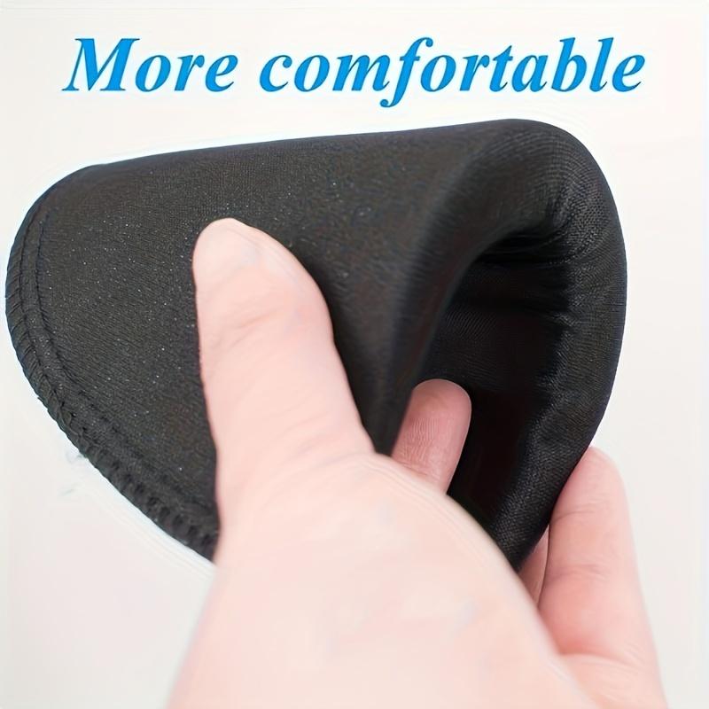 Thickness 1cm / 0.39inch Shoulder Pads Set Polyester Pad for Women Men Teens Sewing Accessories Clothes Set-in Shoulder Pads (2Black + 2 White)