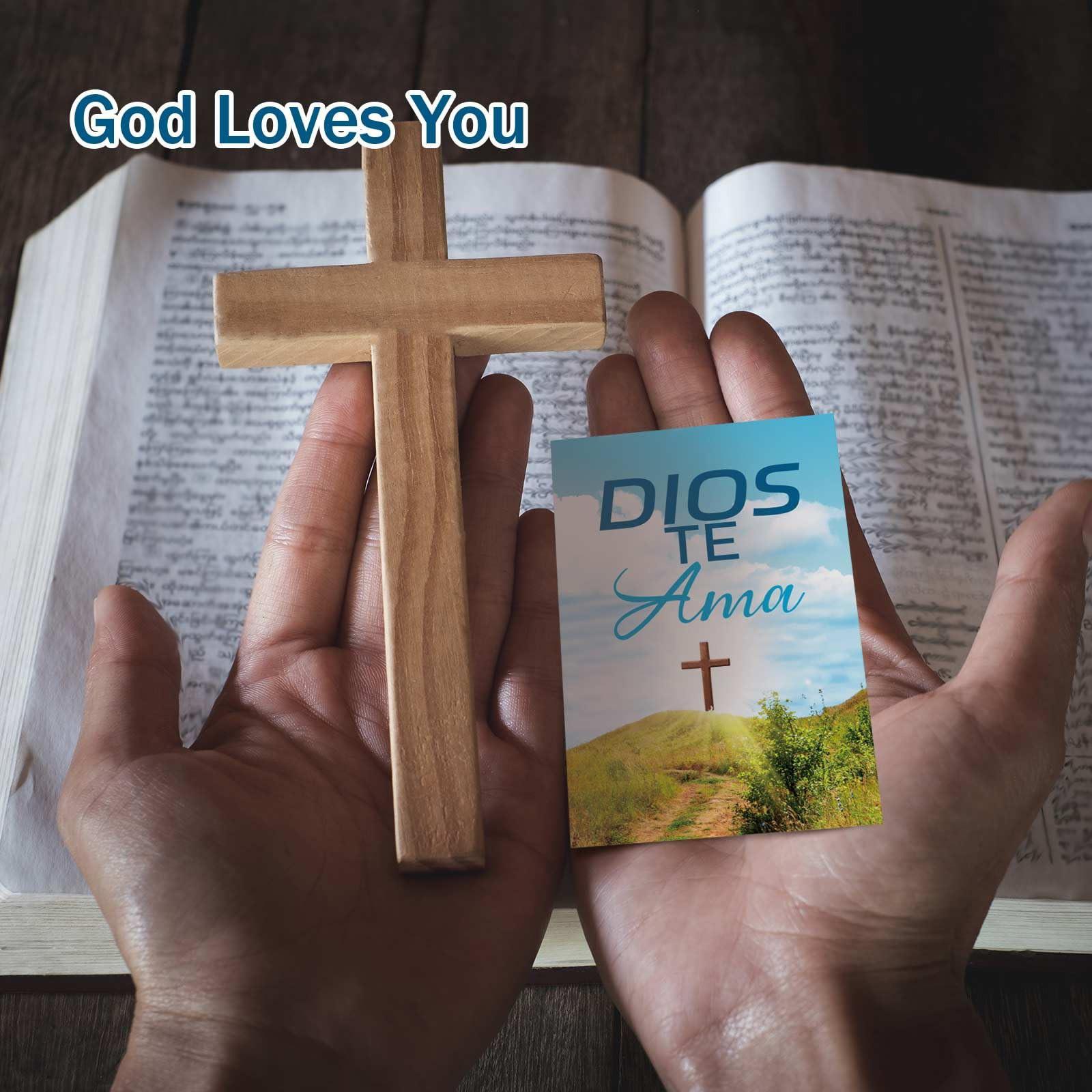 Spanish Gospel Booklet, Salvation Card, Pocket Holy Postcard, Prayer Postcard, Christian Inspirational Bible Verse, Christian Gift for Men and Women