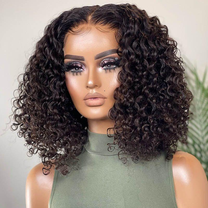 [NEW IN] 13x6 Kinky Curly Wigs Short Human Hair Lace Front Wig Pre Plucked Wig Real Human Hair Lace Front Wigs