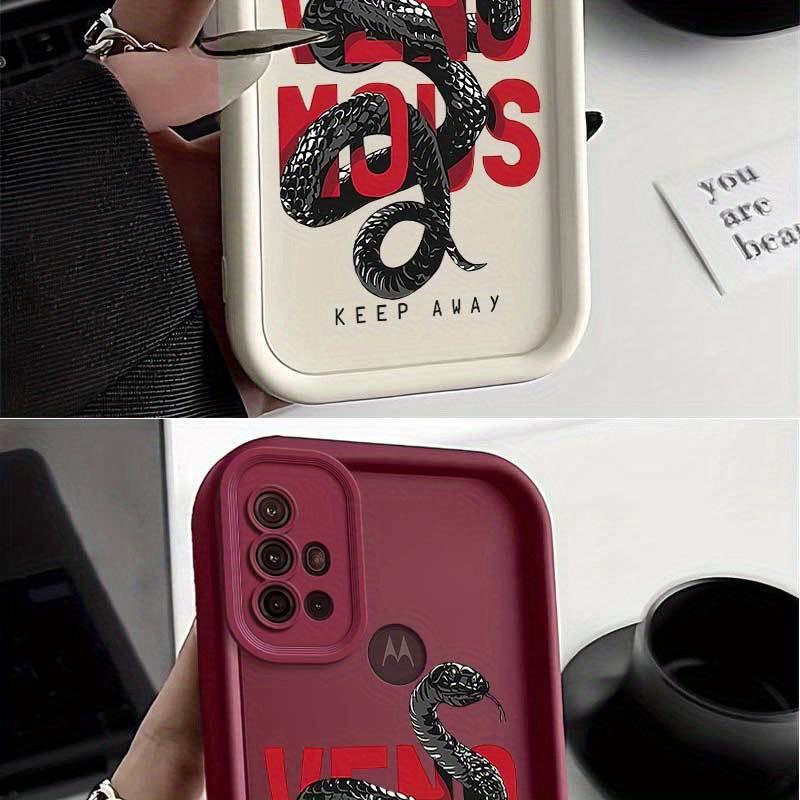 1 Piece Scarlet Python G10 Silicone Shockproof Cover For Moto G10 - Ideal For Entertainment