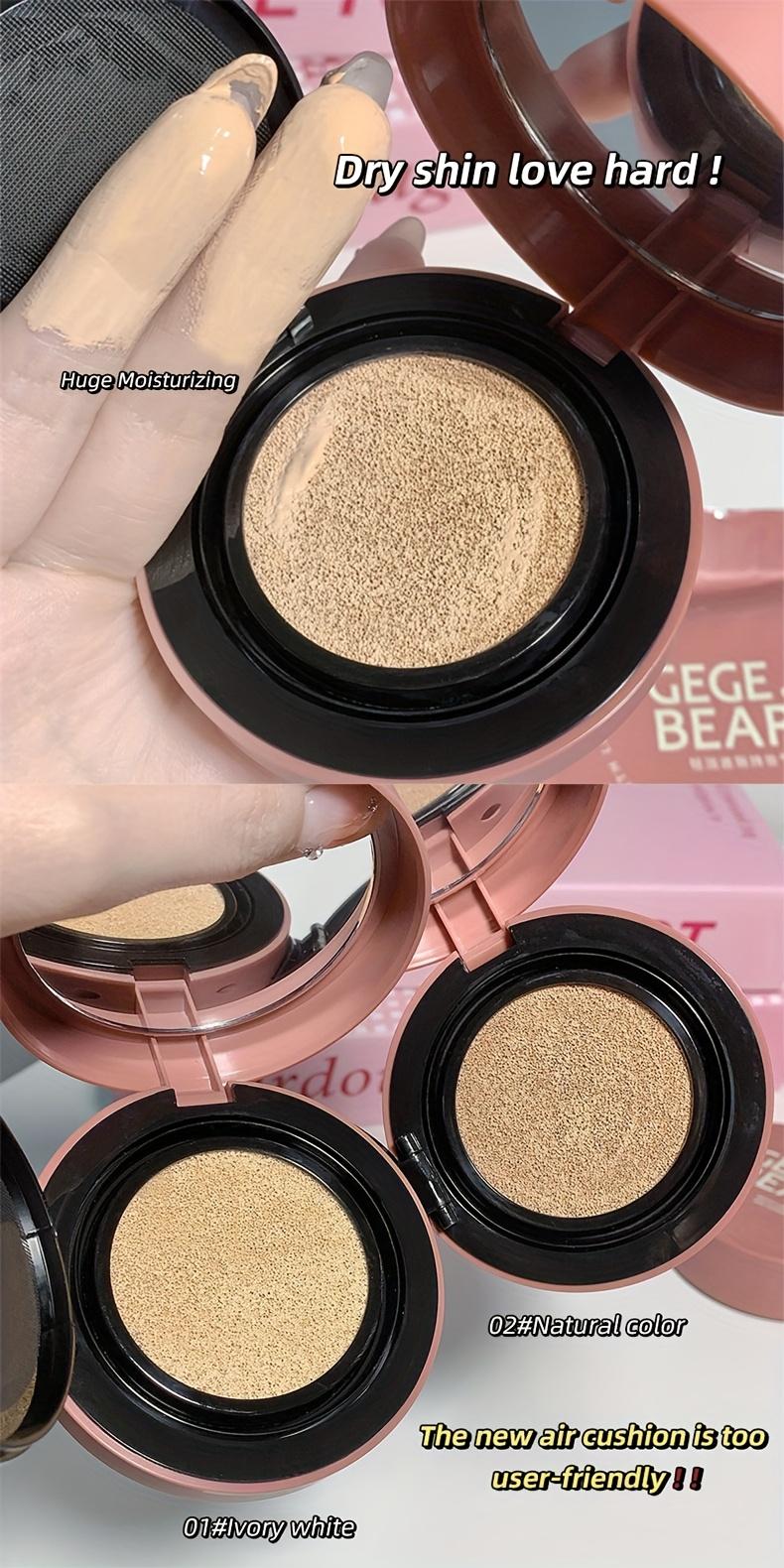 BB Cream Foundation - BB Foundation + Refill, for Use with A Powder Puff, Waterproof, Sweatproof, Oil-controlling, Moisturizing, Permanently Conceals Pores, Suitable As A Christmas or Valentine's Day Gift.