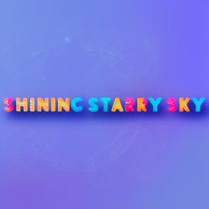 Shining starry sky