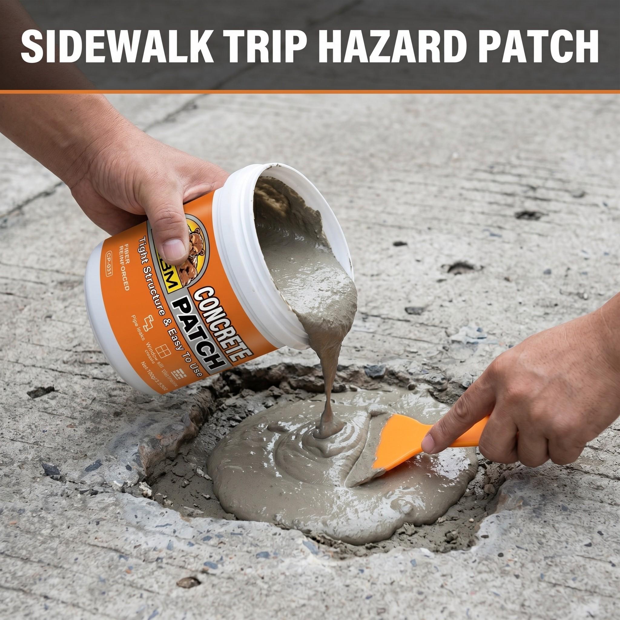Industrial Grade Cement Crack Filler, Non-Shrinking, Smooth Seamless Finish, Weatherproof, Waterproof, Ideal for Foundation Repair, Concrete Restoration