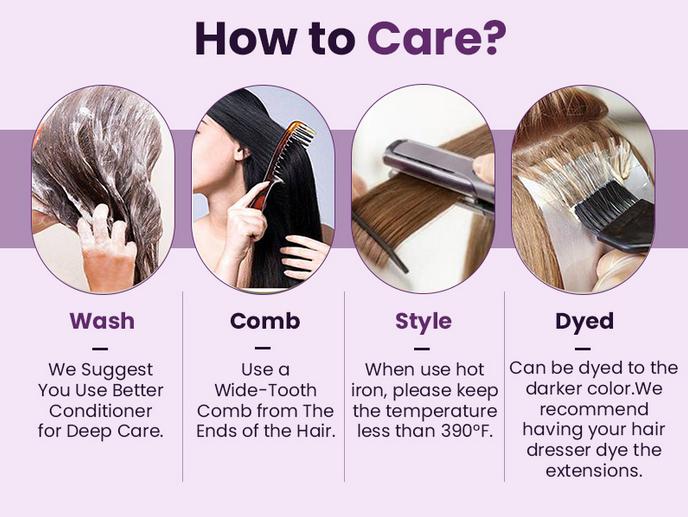 LaaVoo Hand Tied Genius Weft Hair Extensions Human Hair Virgin Human Hair Sew in Hair 50 Gram- 80 Gram SpringStatements