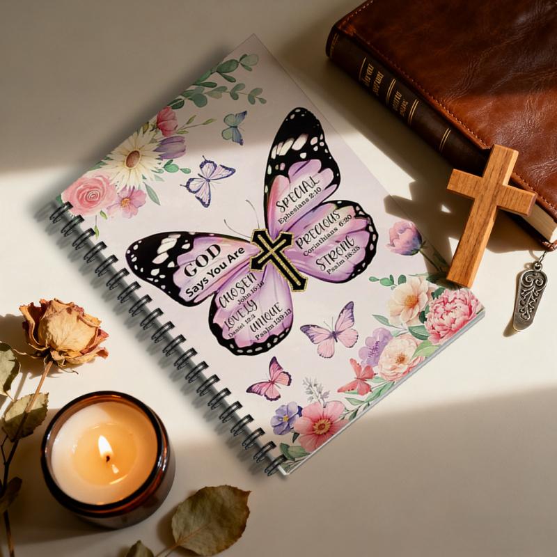 1 Bible Reading Plan Book, Portable 5.5x8.3 inches, includes 52 weeks of devotional scripture themes, daily reading tracking, reflection questions, Bible Study Supplies, Suitable for believers, church groups, Christmas or birthday gifts