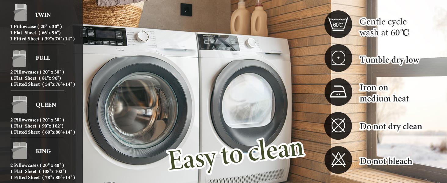 Simple&Opulence 100% French Linen Sheet Set Handmade Hemstitch-Natural Flax Farmhouse Bed Sheets( Flat Sheet, Fitted Sheet, Pillowcase)-Solid Color Soft Breathable Bedding