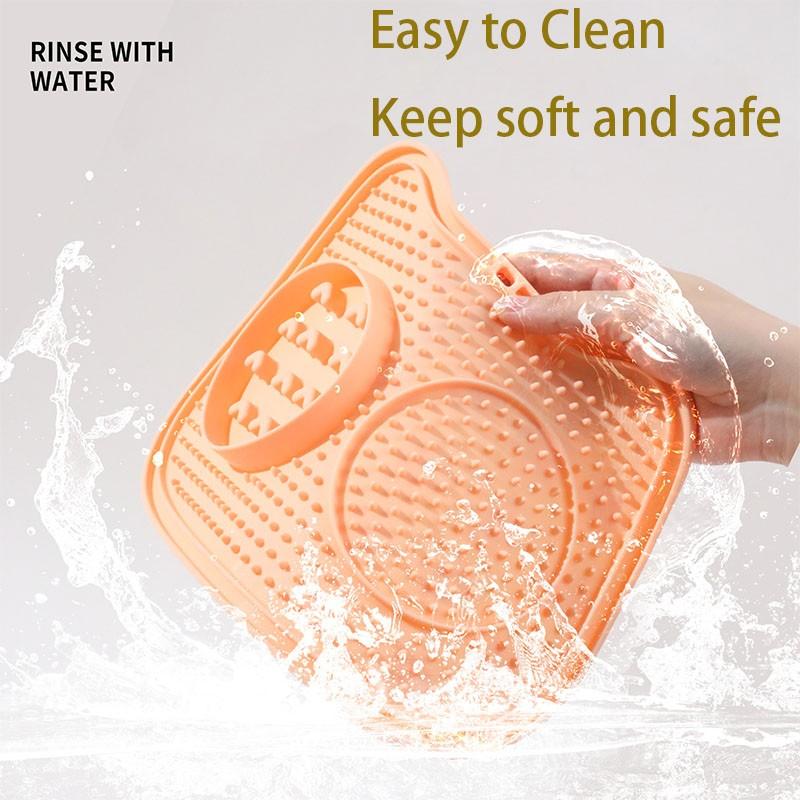 Easy-Clean Dog Licking Pad, Non-Slip Slow Feeder Mat, BPA-Free Silicone Licking Pad, Interactive Dog Toy, Pet Accessories