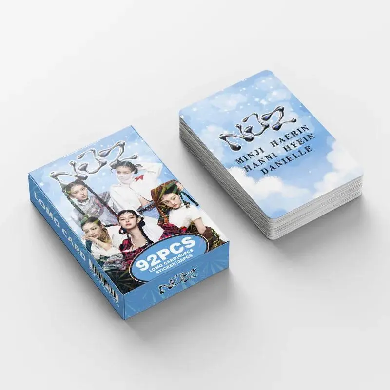 2026 Hot selling toys 92 K-pop girl group mini cards NJZ merchandise collectible photo cards indoor decoration mini card stickers LOMO card gift Internet-famous toy