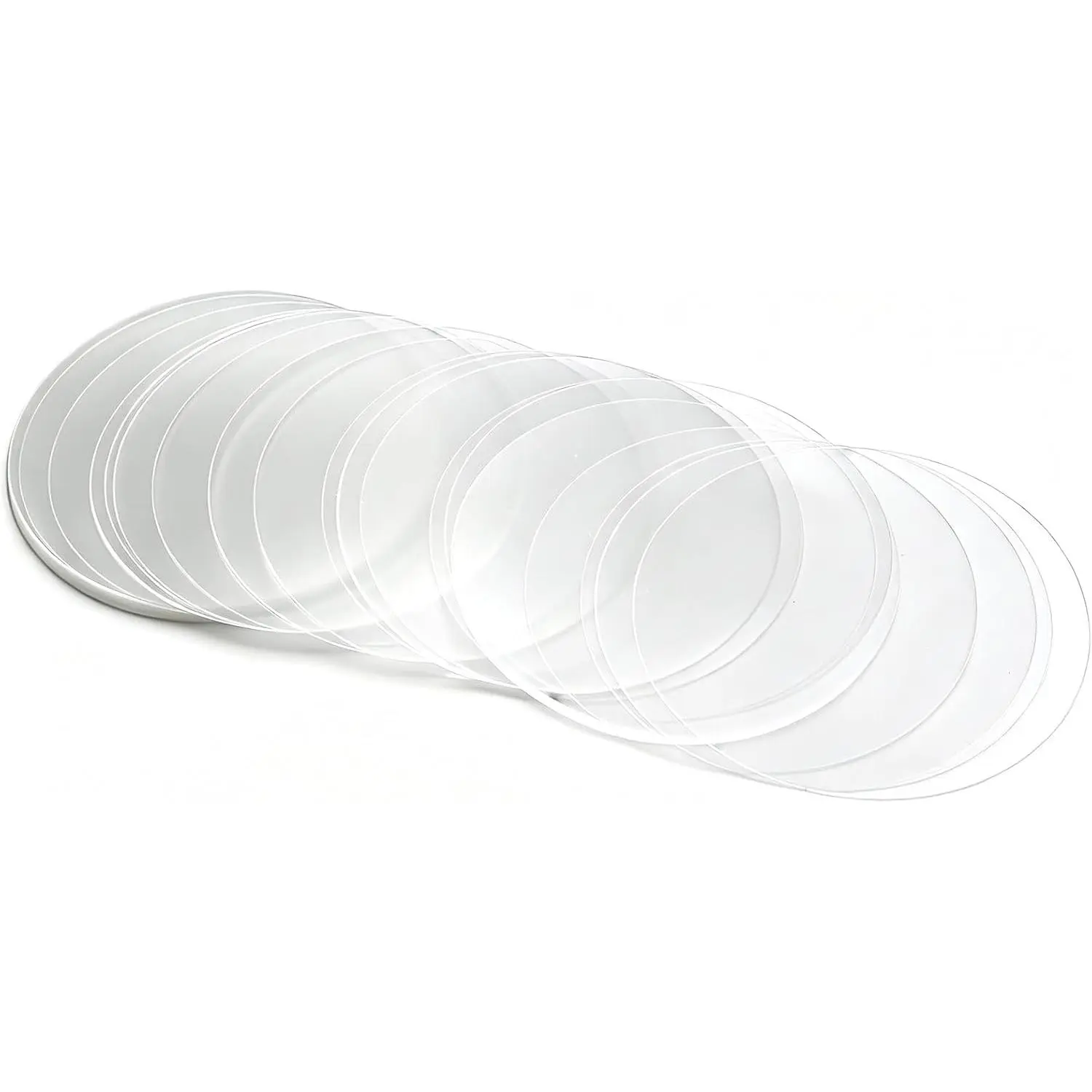 100 count Badge Film Clear Circle Button Maker Supplies for 2.25 Inch / 58 mm DIY Arts Crafts Badge