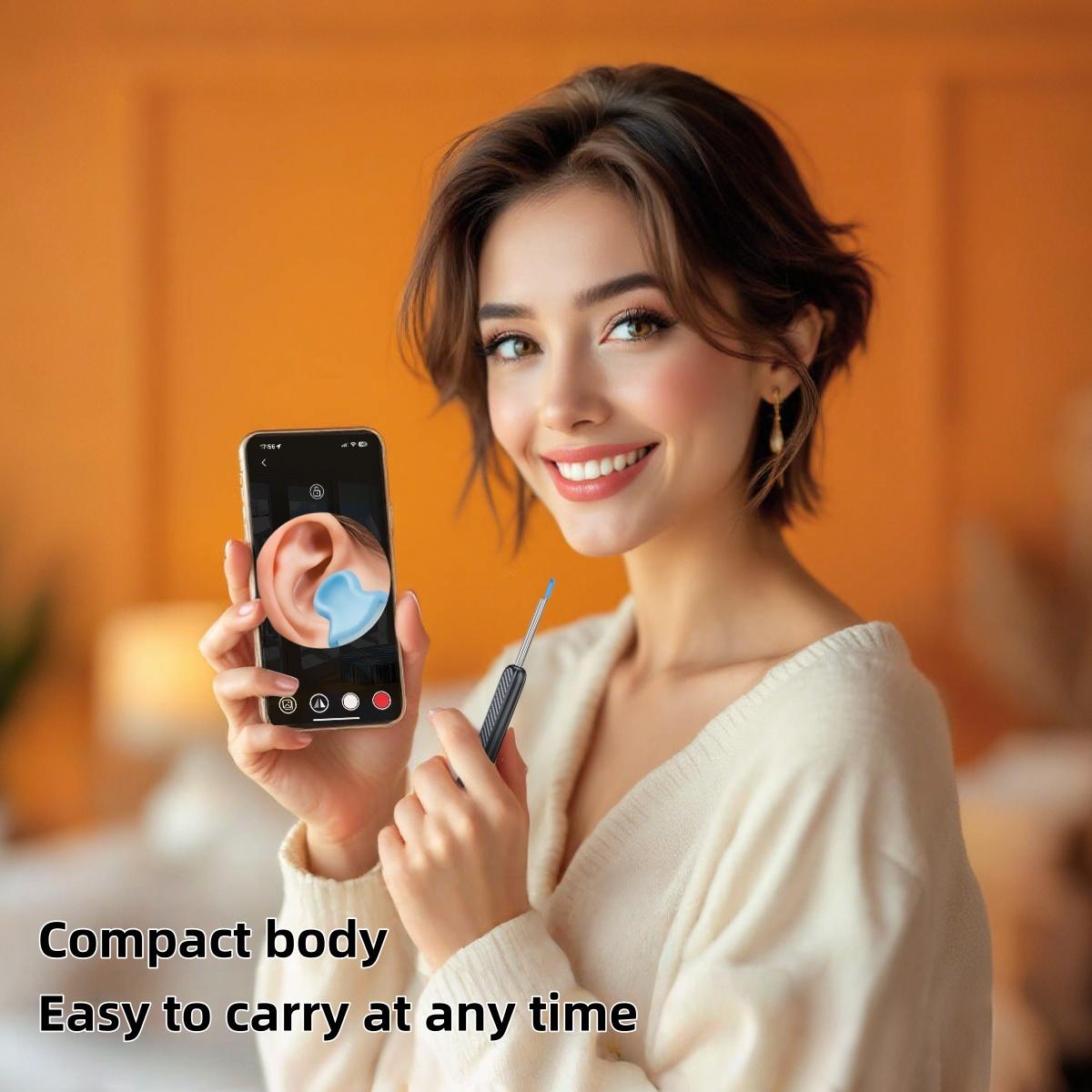 Electric Ear Wax Removal Tool with Camera & Light, Ear Wax Cleaner Kit with Digital Display, Ear Cleaning Kit, Ear Wax Removal Tool, Visual Earwax Cleaner