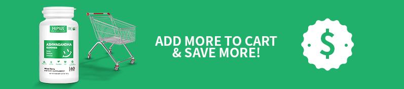 HiPlus Ashwagandha & Vitamin D Gummies | KSM-66, Mixed Berry Flavor, Plant-Based, Vegan, Non-GMO, Gluten-Free & Gelatin-Free | 60 Gummies